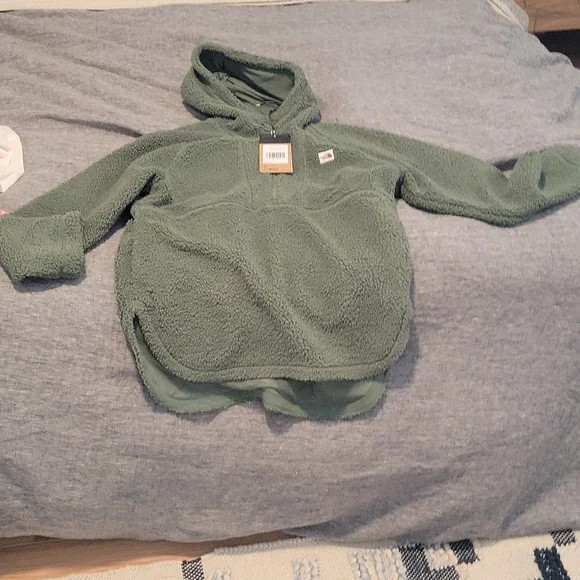Northface ridge fleece tunic wreath green size small - Picture 2 of 2